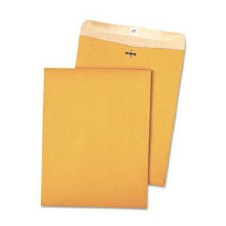100% Recycled Brown Kraft Clasp Envelope, 9 x 12, Brown Kraft, 100/Box 