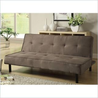 Coaster Padded Convertible Sofa Bed in Brown   300239