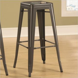 Coaster 30 Inch Backless Bar Stool in Gunmetal   103060GN