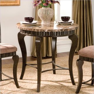 Steve Silver Company Hamlyn Round Counter Height Dining Table in Brown   HL600PT