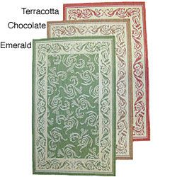 Scroll Polypropylene Rug (7'10 x 11'2) 7x9   10x14 Rugs