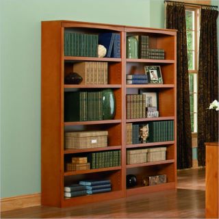 Atlantic Furniture 72 Inch Wall Bookcase in Caramel Latte   H 80067 PKG