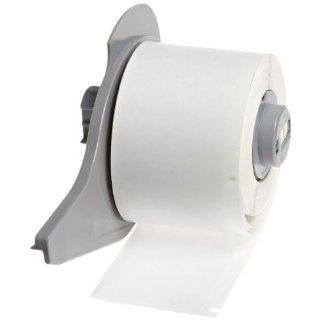 Brady M71 30 498 Repositionable Vinyl Cloth BMP71 Labels , White (250 Labels per Roll, 1 Roll per Package)