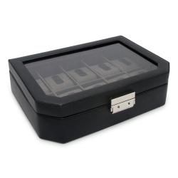 Morelle Lincoln Leather Watch Box (10 Watches) Watch Boxes
