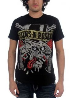 Guns N Roses   Tongue Skull T Shirt Clothing