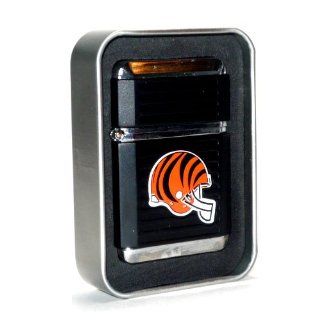 NFL Cincinnati Bengals Refillable Butane Torch Lighter + Glass Ashtray Combo Gift Set   Please read items descriptions.   