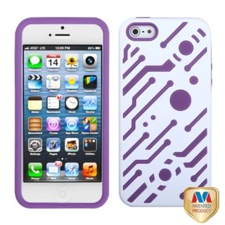 BasAcc Ivory White/ Electric Purple Hybrid Case for Apple iPhone 5 BasAcc Cases & Holders