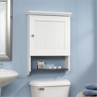 Sauder Caraway Wall Cabinet in Soft White   414061