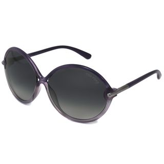 Tom Ford Women's Purple TF0225 Rita Oval Sunglasses Tom Ford Designer Sunglasses