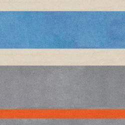 Hand Tufted Grasse Stripe Rug (4'10 x 7') 5x8   6x9 Rugs