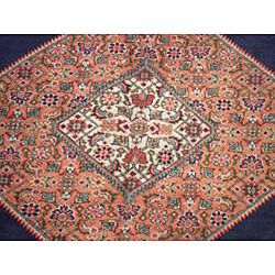 Persian Hand knotted Tabriz Navy/ Rust Wool Rug (10 x 13'2) 7x9   10x14 Rugs