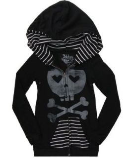 Abbey Dawn Juniors Heartcore BFH Zip Hoodie (SMALL)