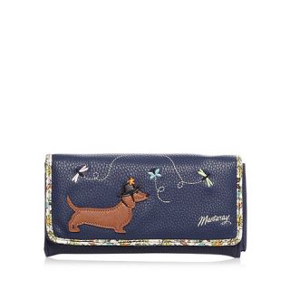 Mantaray Navy dog design large purse