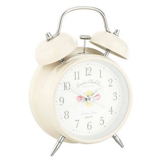 Cream twin bell alarm clock