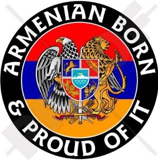 ARMENIA Armenian Born & Proud 100mm (4") Vinyl Bumper Sticker, Decal 