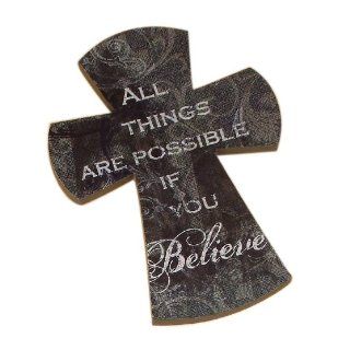 Cross Wall Plaque All Things are Possible 0695331075713 Books