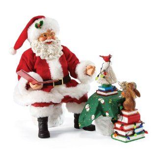 Department 56 Possible Dreams Santas Book Club Santa Figurine, 7.87 Inch   Holiday Figurines