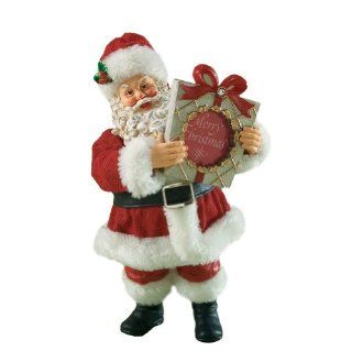 Department 56 Possible Dreams Clothtique Merry Giftmas Christmas Traditions Santa Figurine   Holiday Figurines