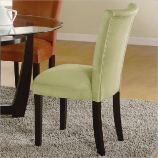 Coaster Bloomfield Upholstered Parson Side Chair in Light Green    101495