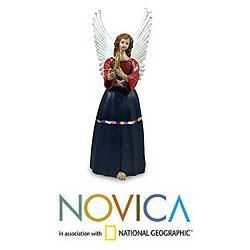 Ceramic 'Santa Maria Chiquimula' Sculpture (Guatemala) Novica Seasonal Decor