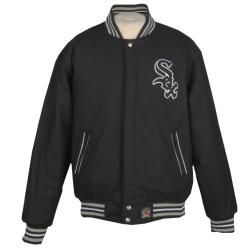 JH Designs Chicago White Sox Reversible Wool Jacket Baseball