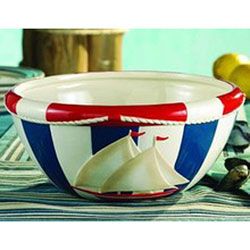 American Atelier Nautical 10 inch Serving Bowl American Atelier Serving Bowls