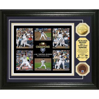 Highland Mint Milwaukee Brewers 2011 NL Central Division Champs Infield Dirt and Coin Photo Mint Highland Mint Baseball