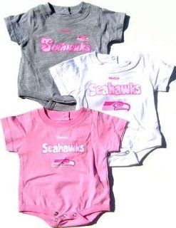 NEWBORN Baby Infant Seattle Seahawks 3 Pack Girl Onesies  Infant And Toddler Sports Fan Apparel  Sports & Outdoors