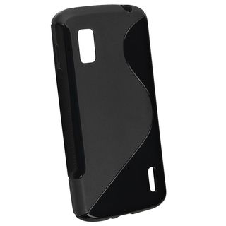 BasAcc Black S Shape TPU Rubber Case for LG Nexus 4 E960 BasAcc Cases & Holders