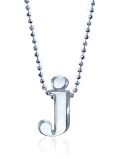 Alex Woo "Little Letters" Sterling Silver Letter J Pendant Necklace, 16" Jewelry