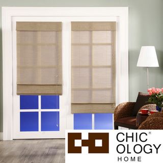 Chicology Nevada Timberwolf Roman Shade (48 in. x 72 in.) Blinds & Shades