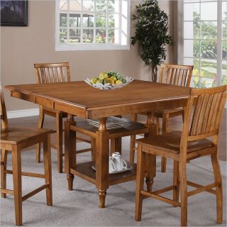 Steve Silver Company Candice Counter Height Dining Table with Butterfly Leaf in Oak   CD5454PTK CD5454PTBK Kit