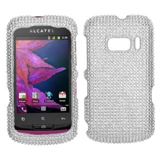 BasAcc Silver Diamante Case for Alcatel 918 One Touch BasAcc Cases & Holders