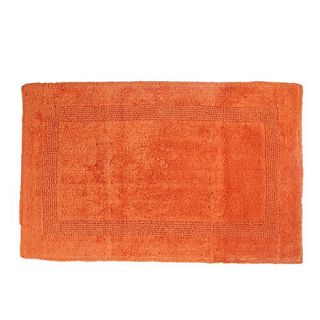 Orange luxury reversible bath mat