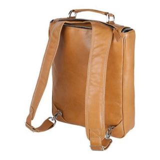 Women's Luis Steven Medium Briefcase Pack R 3470 A Tan Leather Luis Steven Laptop Backpacks