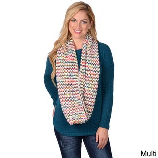 Journee Collection Women's Multi Colored Knit Infinity Scarf Journee Collection Scarves