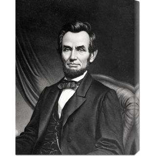 Unknown 'Abraham Lincoln' Stretched Canvas Art Canvas