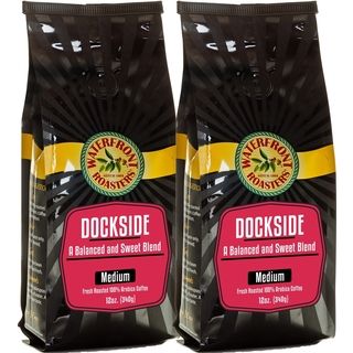 Waterfront Roasters Dockside Blend Ground Coffee (Set of 2 12 oz Bags) Coffee