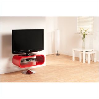 Techlink Opod TV Stand Red with Chrome base   OP80R