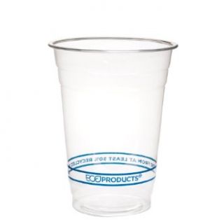 Eco Products   ECOEPCR16   Recycled Content Clear Plastic Cold Drink Cups 16 oz. Clear 1000/Carton  Disposable Cups 