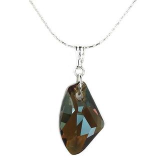 Jewelry by Dawn Sterling Silver Small Bronze Galactic Crystal Necklace Jewelry by Dawn Necklaces