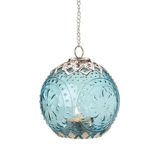Small Aquamarine Globe Lantern Candles & Holders