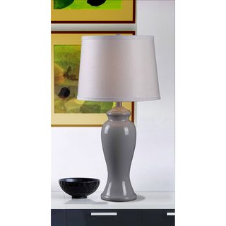 Larne 1 light Grey Gloss Table Lamp Design Craft Table Lamps
