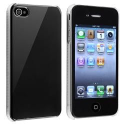 Shiny Black Snap on Case for Apple iPhone 4/ 4S Cases & Holders