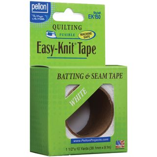 Easy Knit Batting & Seam Tape 1 1/2"X10 Yards White Pellon Sewing Supplies