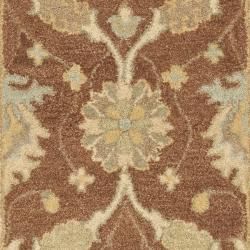 Handmade Farahan Brown/ Taupe Wool Rug (2'3 x 12') Safavieh Runner Rugs