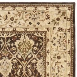 Handmade Persian Legend Brown/ Beige Wool Rug (8'3 x 11') Safavieh 7x9   10x14 Rugs