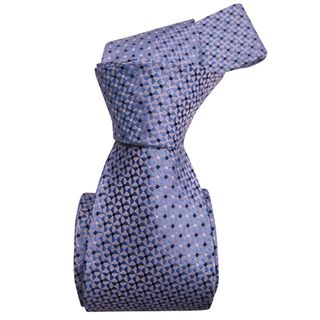 Dmitry Men's Light Blue Patterned Italian Silk Tie Dmitry Ties