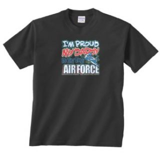 Threadrock 'I'm Proud My Daddy Is In The Air Force' Youth T Shirt Clothing