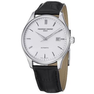 Frederique Constant Men's FC303S5B6 'Index' Silver Dial Automatic Strap Watch Frederique Constant Men's More Brands Watches